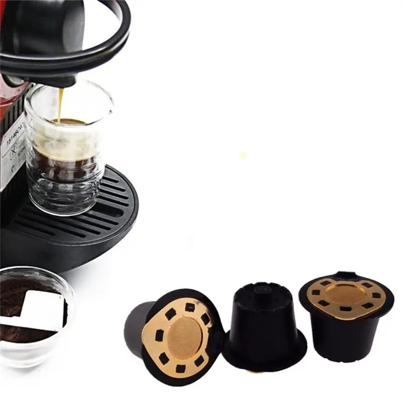 (A25M) Reusable Capsules Refillable Coffee Capsule Filter Compatible for Nespresso Coffee Machines