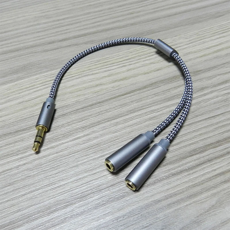 

Earphone Connector 3.5mm Audio Splitter Y Jack 1 Male To 2 Female M/F 3.5mm Stereo Adapter Earphone Accessories