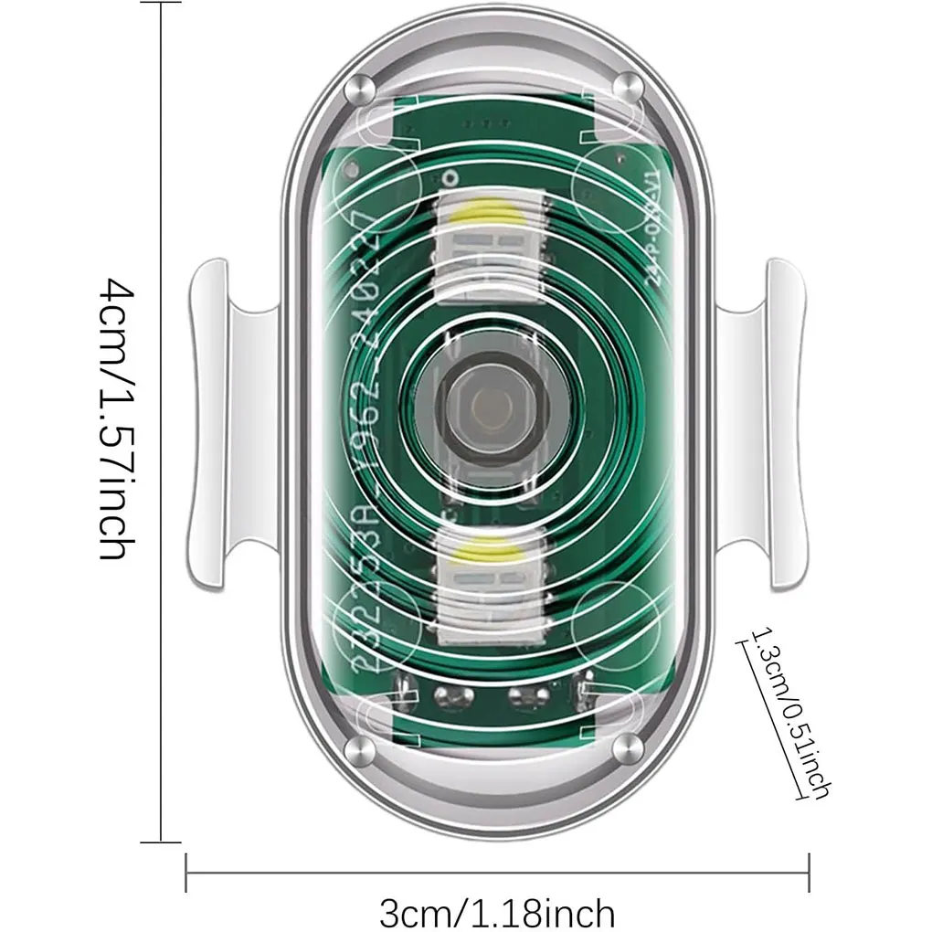 Motorcycle Flashing LED Lights Motorcycle Tail Light Warning Light 10M IR Remote Control Durable 2 Light +1 IR Remote