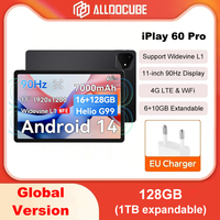 ALLDOCUBE iPlay 60 Pro 11 inch Tablet PC 90Hz 6+10GB ROM 128GB RAM 4G LTE & Wi-Fi Android 14 Helio G99 Octa Core 7000mAh 18W PD