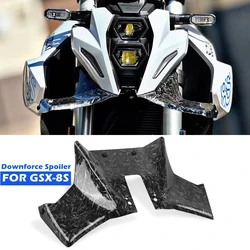 For Suzuki GSX-8S 2023 2024 2025 Downforce Frontal Spoiler Naked Aerodynamic Winglet Front Headlight Extension GSX8S