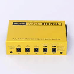 VITOOS AD5S DIGITAL effect pedal power supply fully isolated Filter ripple Noise reduction High Power Digital effector