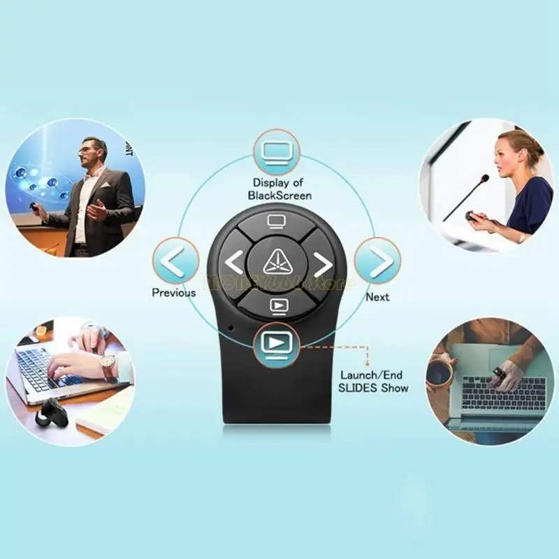 F62C Apresentação Remote Clicker PPT Clicker Ring Remote controle remoto para slide ppt