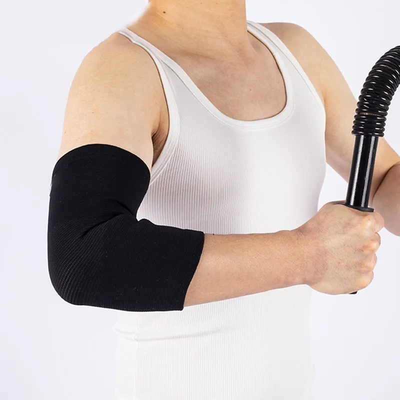 1 Pc Breathable Elbow Support Compression Elastic Arm Brace Arm Sleeve Elbow Support Elastic Gym Sport Elbow Protective image 2