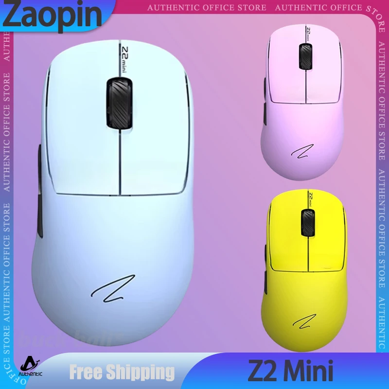 Zaopin Z2 Mini Mouse 3Mode 2.4G Bluetooth Wireless Mouse Low Latency Customized Mice Ergonomic Mouse For Esports Gamer Mice Gift