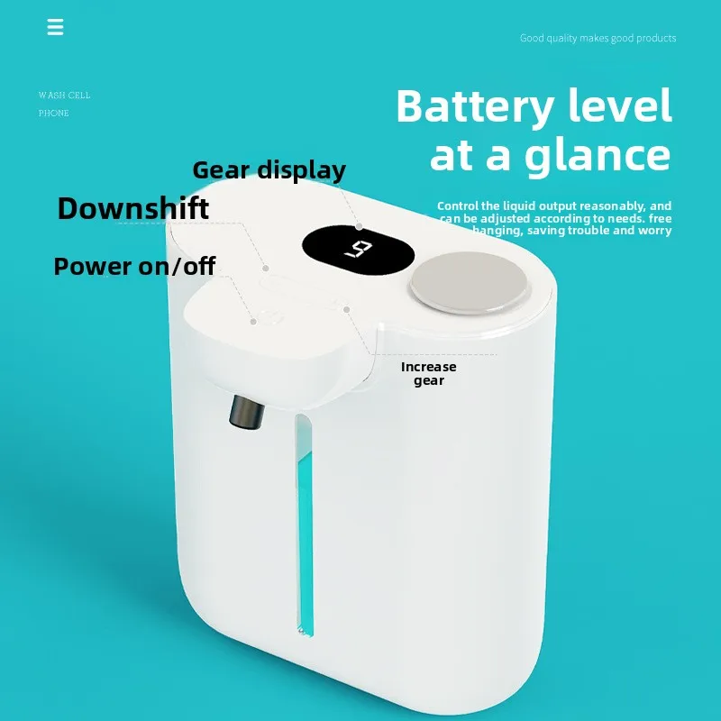 

500ML Automatic Soap Dispenser Touchless Type C USB Rechargeable Electric Soap Dispenser Waterproof Foam/Liquid Dispenser