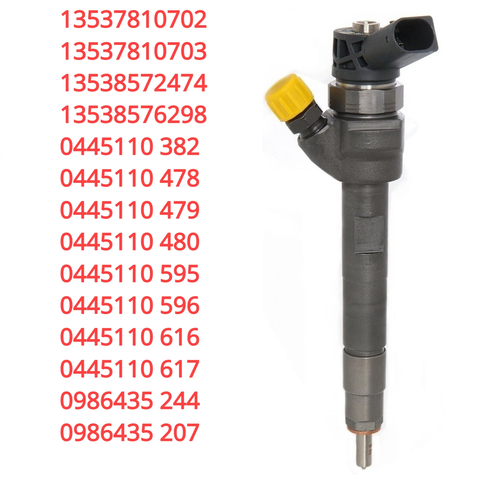 

0445110480 0445110616 13538576298 0986435244 New Diesel Fuel Injector for BMW X3 F25 E90 F30 F10 F11 520d 530d 320d 330d