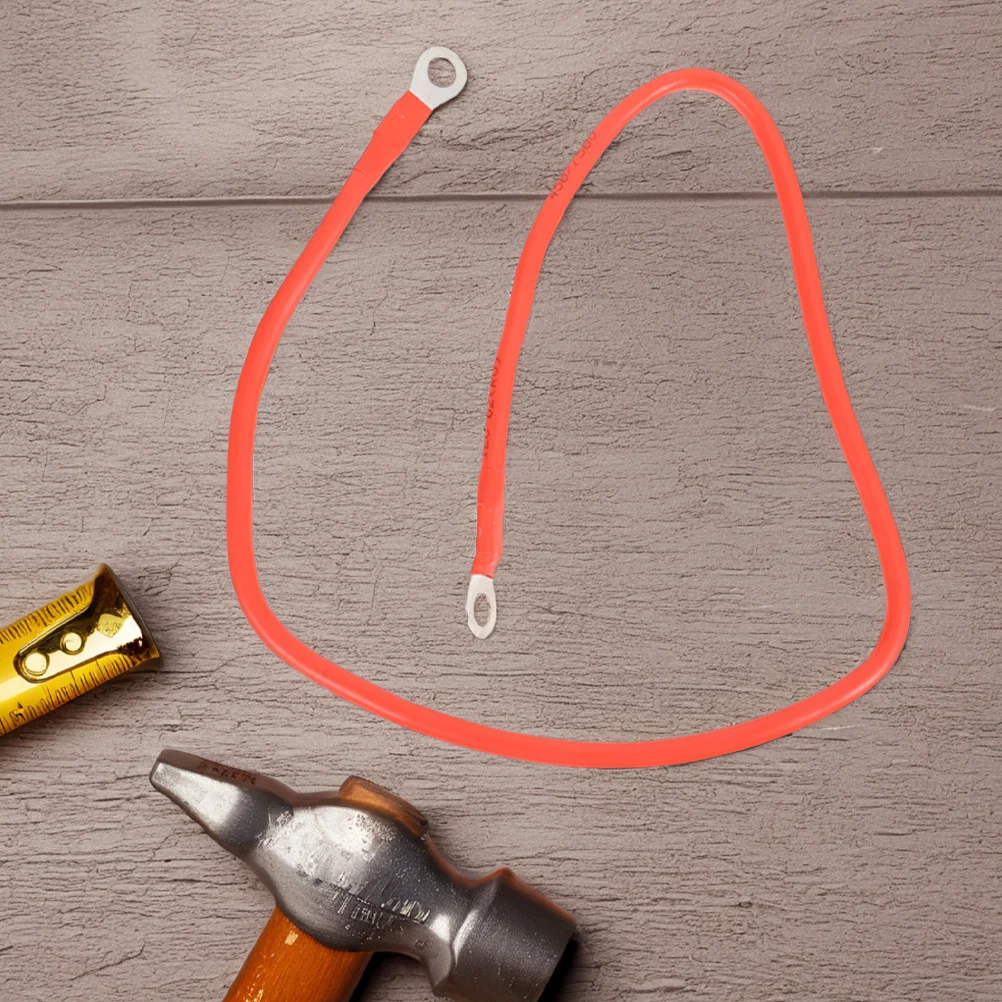 

1 Pair Car Cable Heavy Duty Copper Automotive Marine Rv Solar Inverter Cables Lug Terminals Positive Negative Wires For