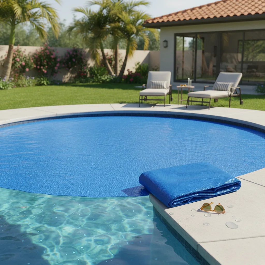 Cubierta Redonda para Piscina Solar, Cubierta Duradera para Retención de Calor para Piscinas Inflables al Aire Libre, Piscinas Acrílicas y Spas