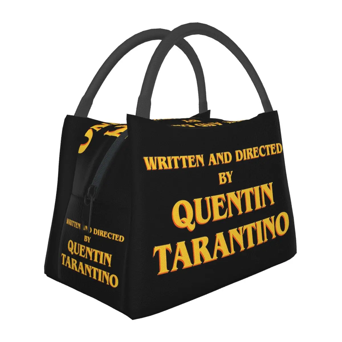 Written And Directed By Quentin Tarantino Lunch Bags Bento Box Lunch Tote Picnic Bags Cooler Thermal Bag for Woman Kids School