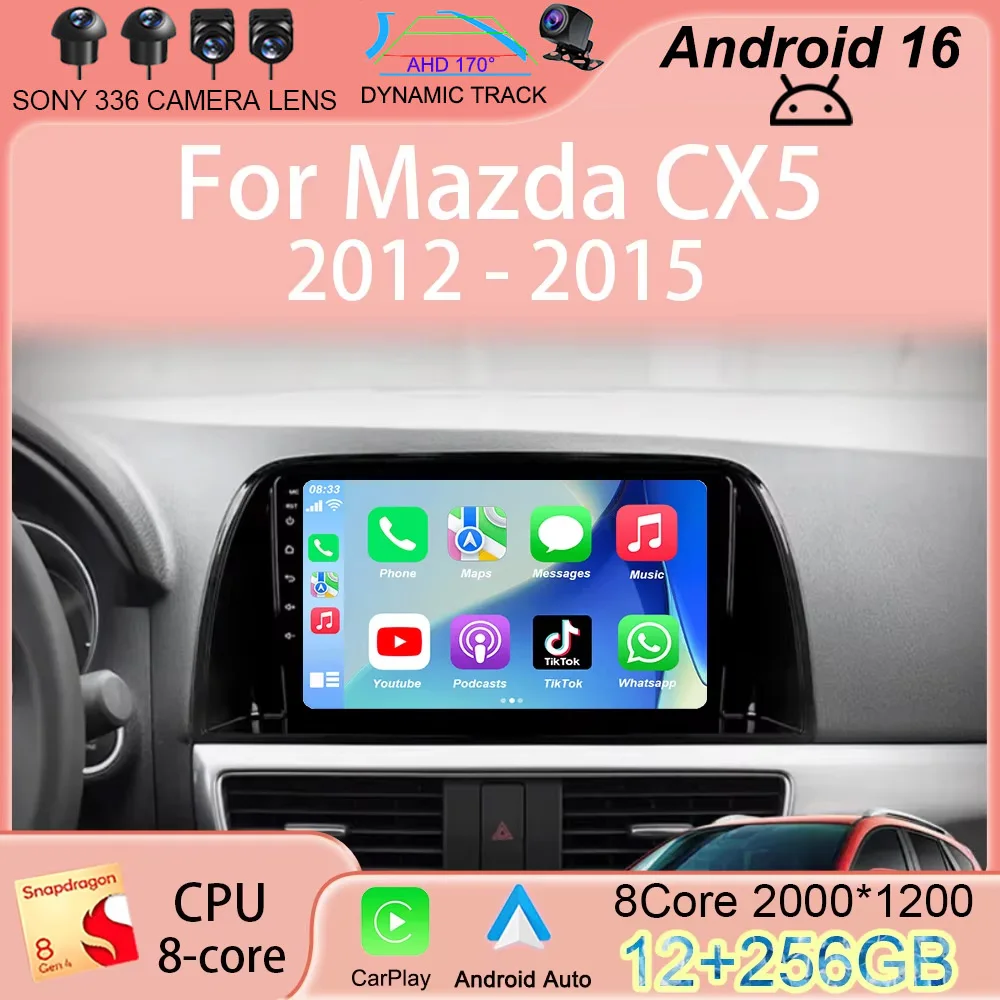 

Android 16 10.1" Vedio player Car multimedia For Mazda CX5 CX-5 2012 - 2015 Car Autoradio Gps Navigation stereo 2din HeadUnit 4G