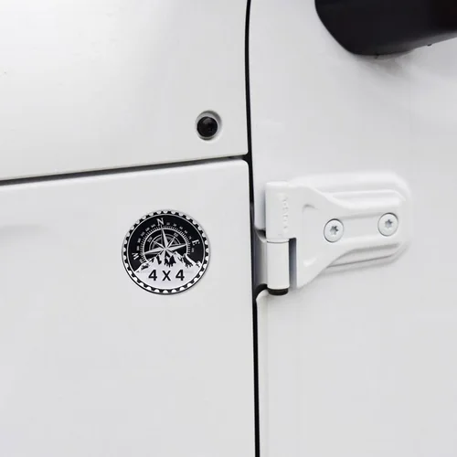 Imagen 2 del producto Pegatina de emblema de insignia de maletero trasero de coche 4X4 con clasificación PIRATA de rastreo 3D de aluminio para JEEP JK Grand Cherokee Wrangler Rubicon Accesorios