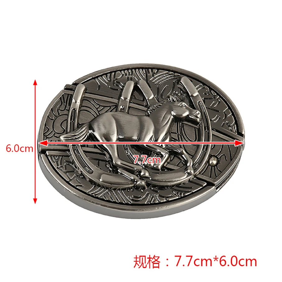 Fashion Classic Western running horse decor Mens belts alloy Knife Buckle