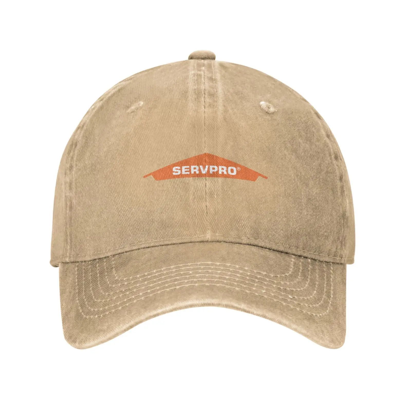 Casquette de baseball en denim avec logo Servpro, chapeau de qualité