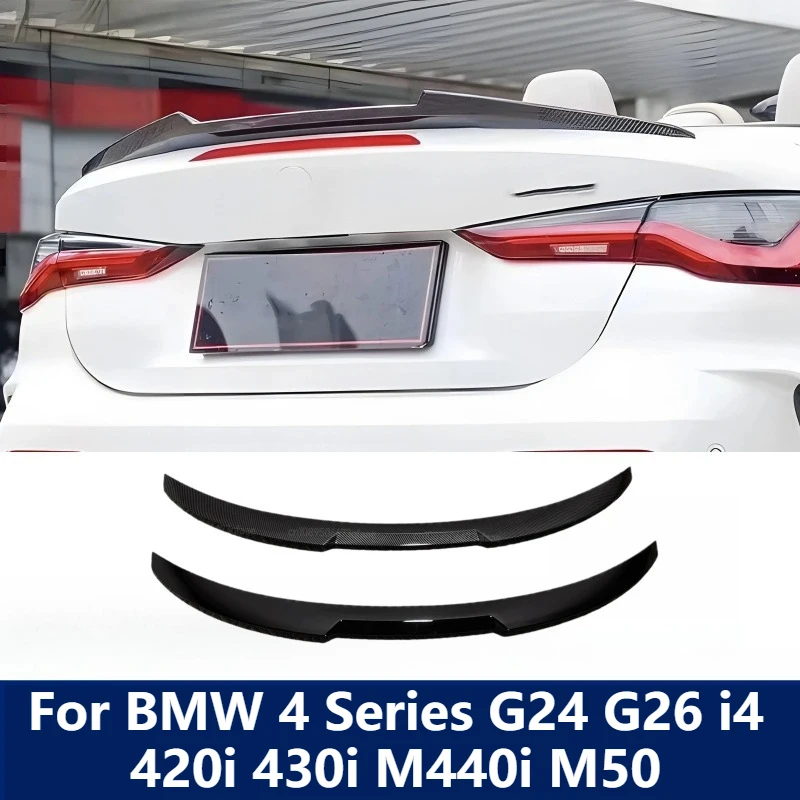 

For BMW 4 Series G24 G26 i4 420i 430i M440i M50 Gran Coupe 4-Door 2021-2023 Rear Trunk Spoiler Wing Exterior Body Kit Tuning
