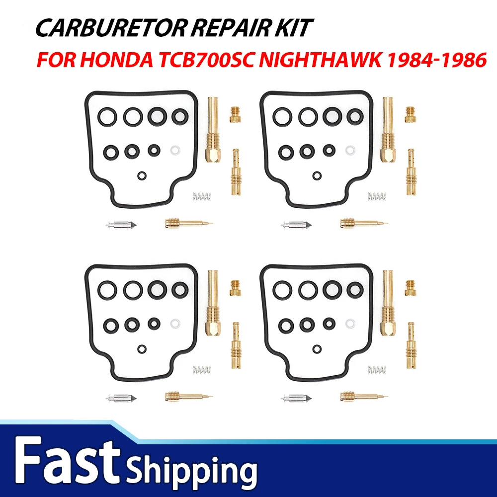 Para Honda CB700SC Nighthawk 1984-1986 kit de reparación y reconstrucción de carburador CB700 SC motocicleta Carb