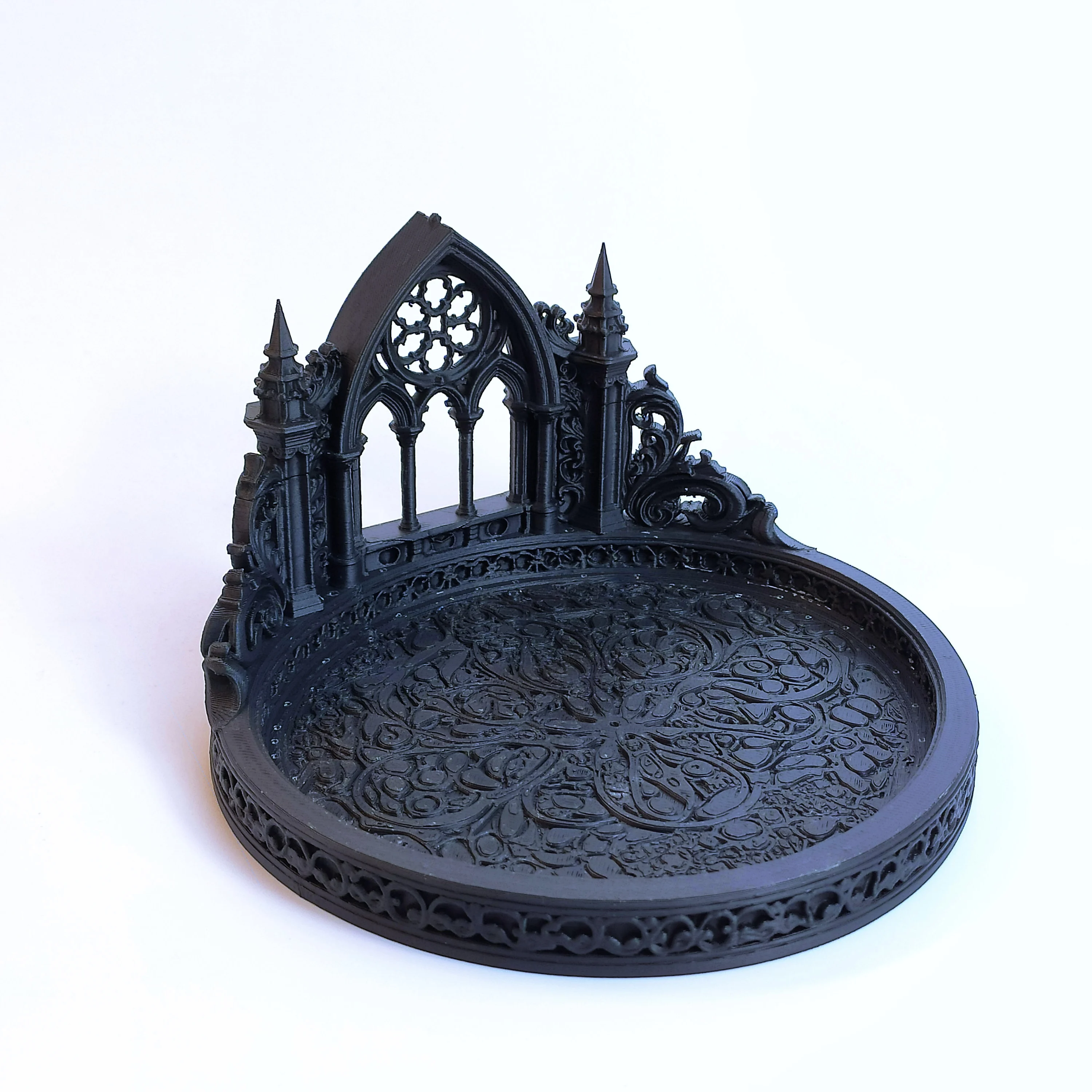 Gothic Jewelry Tray Vintage Jewelry Organizer Tray Decorative Trinket Dish Necklace Ring Earring Holder Gothic Home Decor Vanity image 6