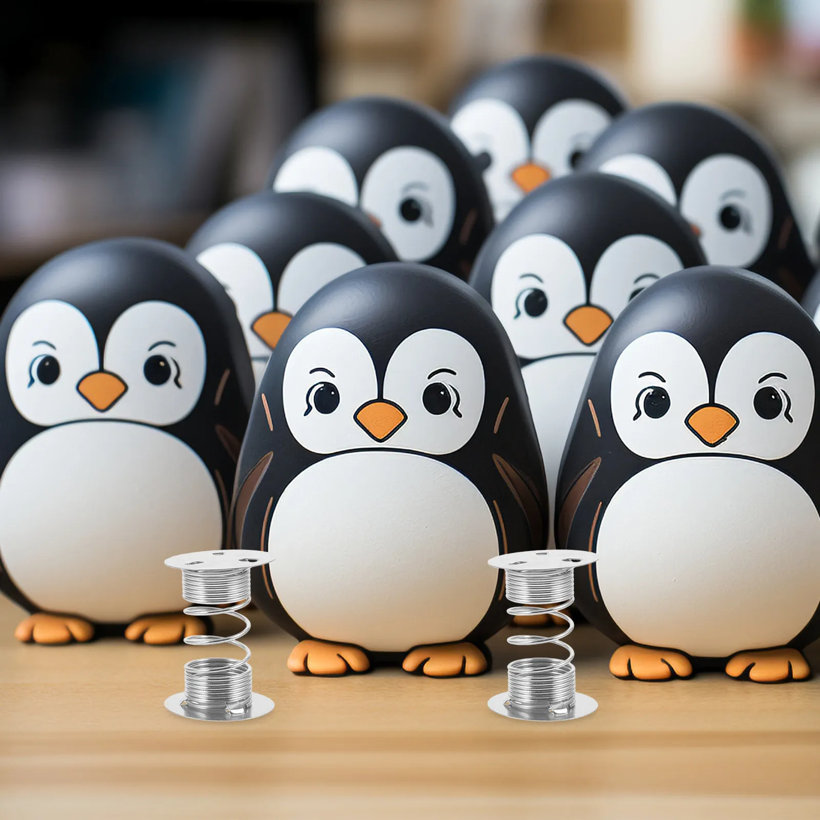 10 Peças Base de Mola para Decoração de Cabeça Oscilante, Montagem Adesiva, Acessório Artesanal para Painel de Carro DIY