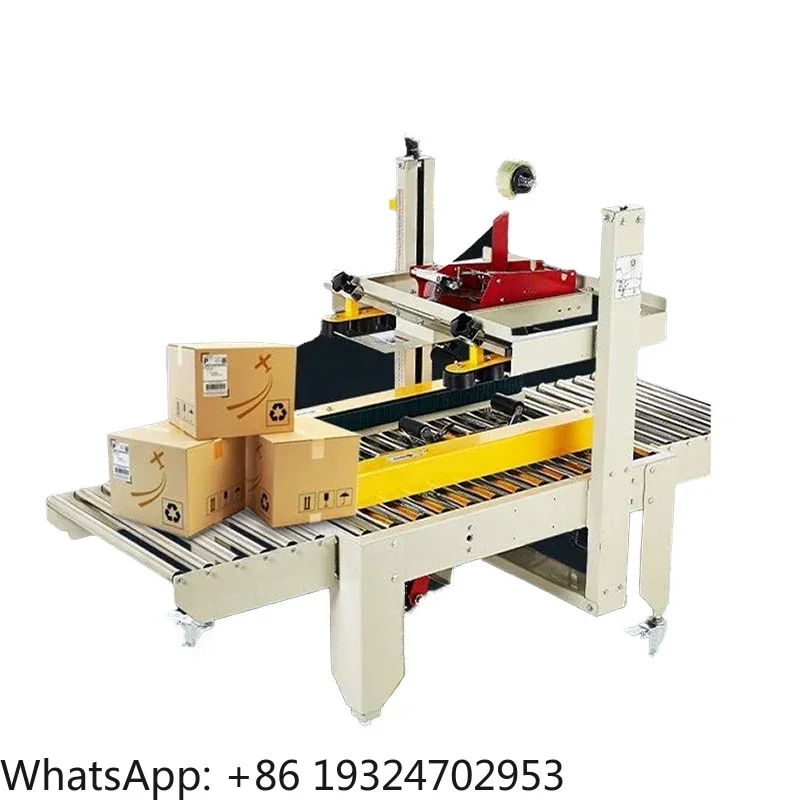 Automatic Case Taper Sealer 5050-II 220V Heavy Du ty Tape Cutter for Shipping Box Sealing Carton Packaging Parcel Cutter Machine