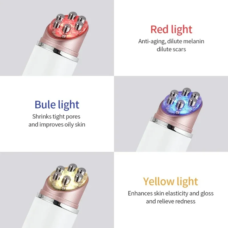 EMS Eye Beauty Device Microcurrent Massage Remove Eye Bag Dark Face Tighten Circles Light Therapy Eye Lifting Massage Instrument