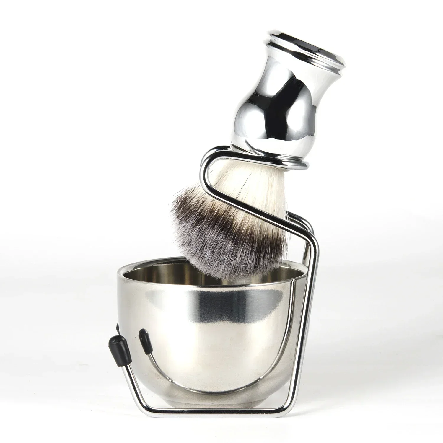 Men Razor Holder Stainless Shaving Brush Stand Safety Razor Razor Holder 15.2cm Razor Rack and Brush Not Including