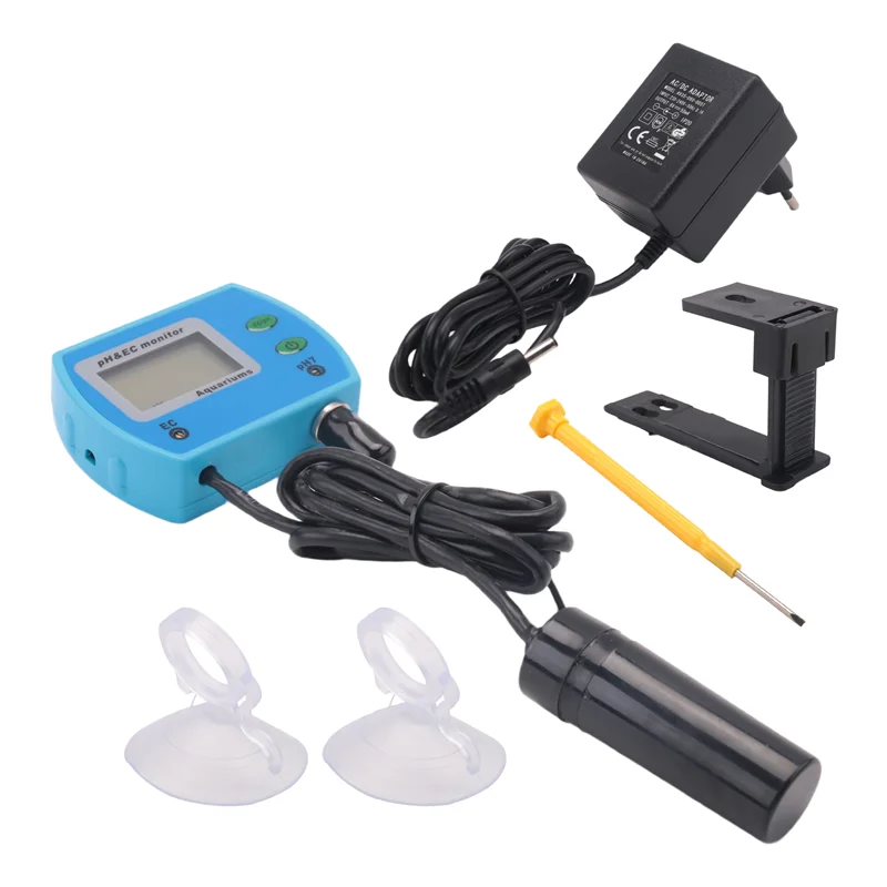 

A7THK-2 In1 PH EC Meter Foraquarium Multi-Parameter Water Quality Monitor Water Quality Analyzer EU Plug