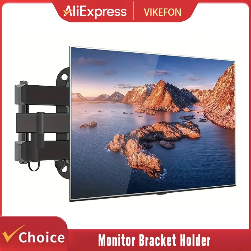 

Full Motion TV Wall Mount for 26-43" LED Flat Screen Monitor Bracket Holder up to 30KG VESA 200x200mm with Swivel Extension Arm