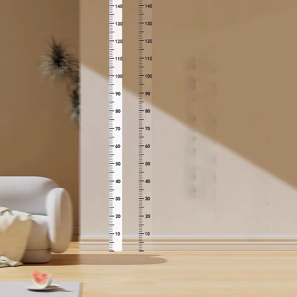 2m Wall Height Measurement Card - Modern Style, Durable PC Material, Writeable & Removable, Accurate 2m Per Sheet|Wall Decor ﻿