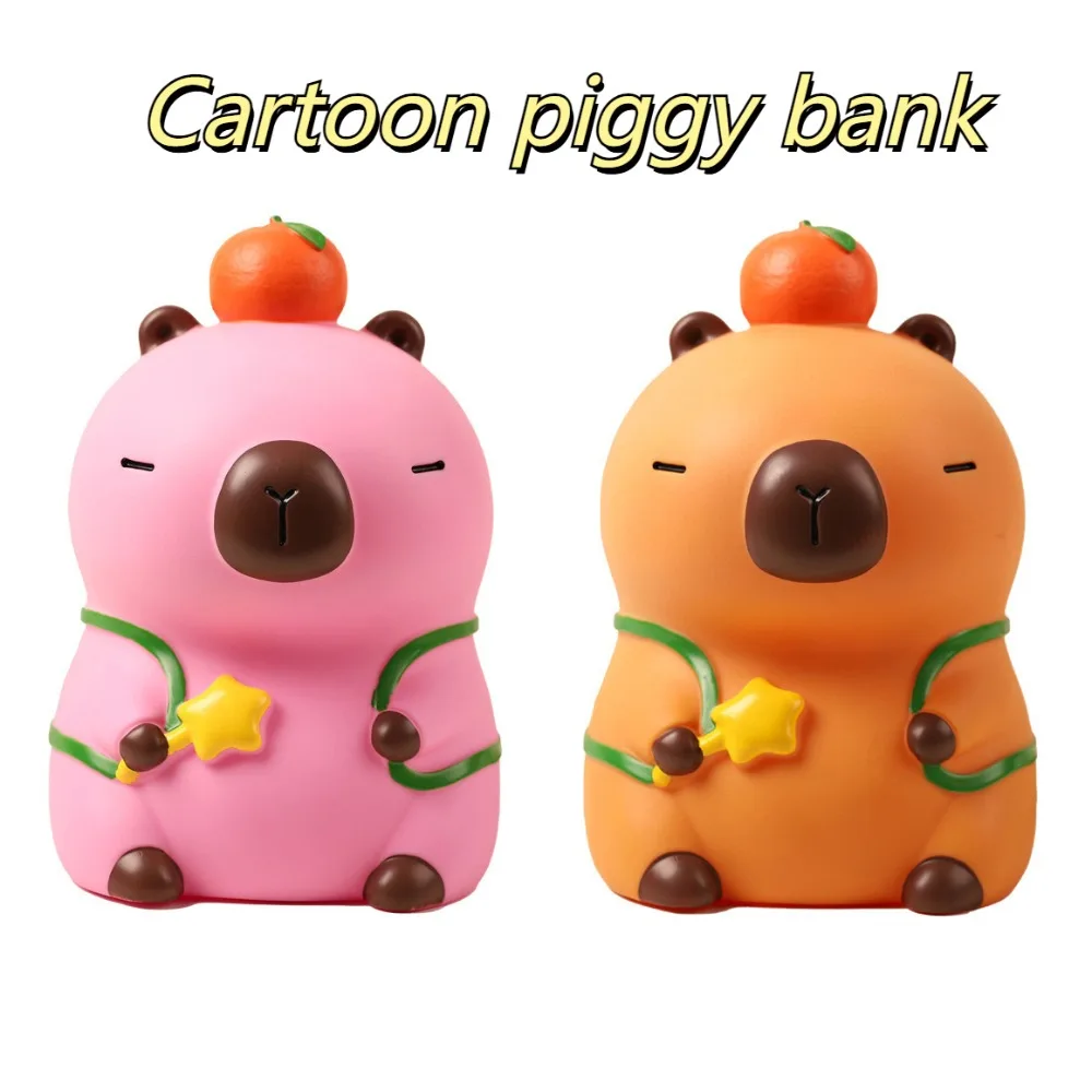 Savings Tank Capybara Piggy Bank Decorative Large Capacity Capybara Money Boxes Model Collectible Capybara Kids Storage Box