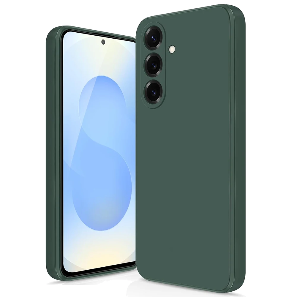 Square Silicone Soft Case For Samsung Galaxy S25 Edge S24 S23 S21 S20 FE S22 Ultra Plus Luxury Matte Back Cover Capa
