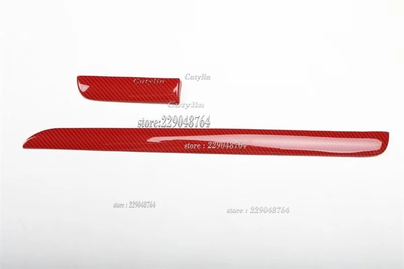 LHD RHD For Subaru WRX STI XV 2014-2020 ABS Red Carbon Fiber Gear Shift Panel Cover Trim Window Switch Frame Sticker Styling - view 4