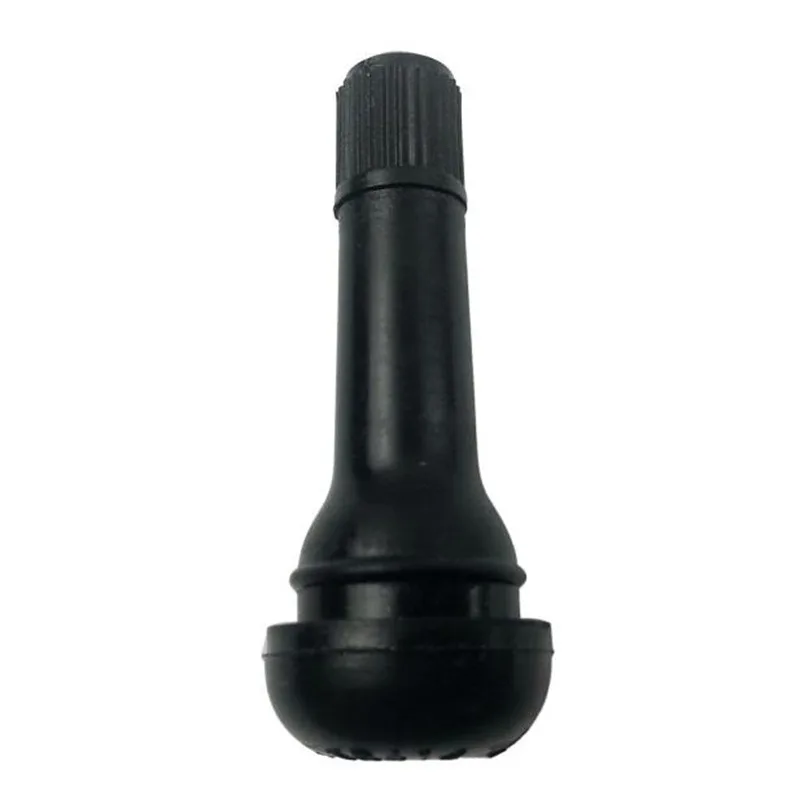 Black TR414 Tubeless Car Wheel Tire Valve Stems with Caps Snap in Type Rubber Tire Valve Stem Cover High Quality Car Accessories