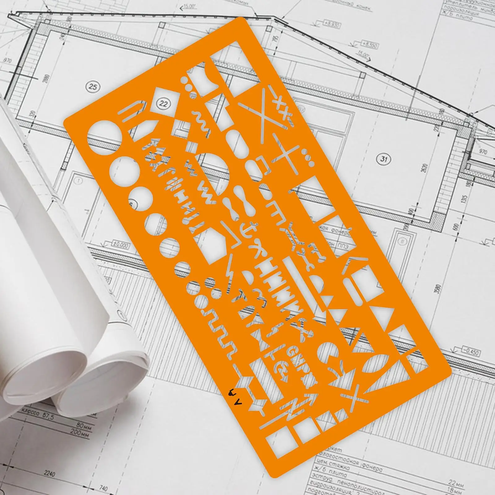 Imagem -04 - Modelo Arquitetura Industrial Stencil Symbols