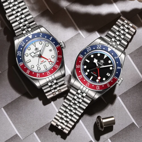 Imagen 2 del producto ADDIESDIVE-relojes de cuarzo GMT para hombre, reloj de pulsera deportivo superluminoso, resistente al agua, cristal de espejo de burbuja, AD2044, 20bar