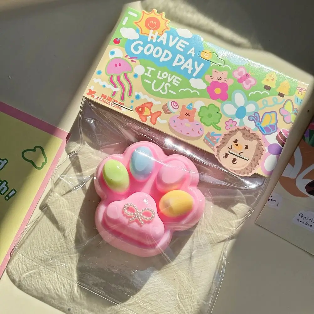 Neuheit Weiche Katze Pfote Squeeze Spielzeug TPR 3D Cartoon Zappeln Spielzeug Silikon Nette Katze Pfote Prise Spielzeug Praktische Witze