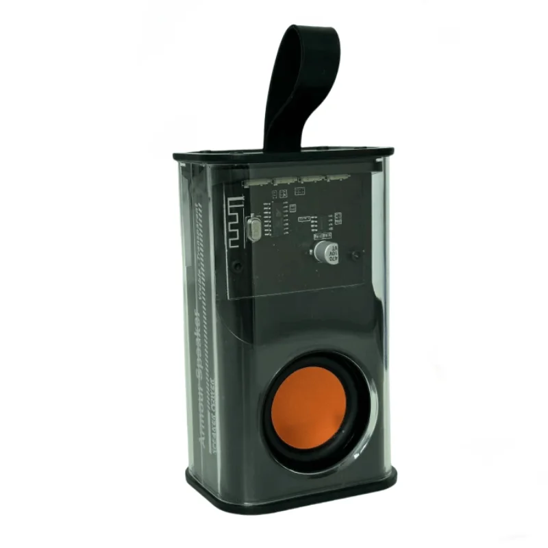 S01 Transparent Speaker Mecha Music Speakers Bluetooth 5.0 Wireless Stereo 2023 New Double USB Bluetooth Speaker image 6