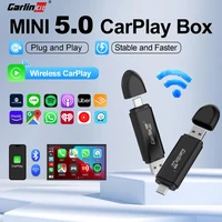 CarlinKit MINI 5 Dongle CarPlay inalámbrico caja CarPlay inteligente con cable a USB inalámbrico adaptador de reproducción de coche WiFi Bluetooth conexión automática