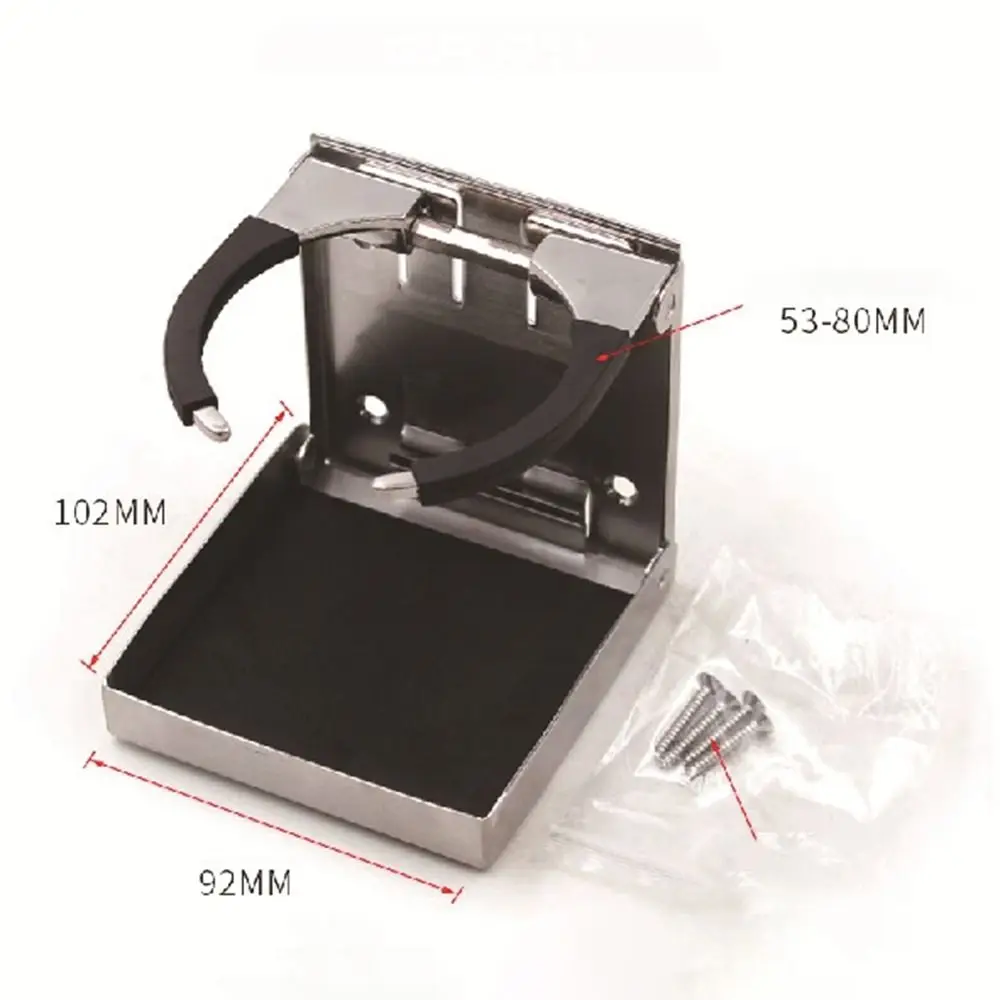 Portavasos plegable ajustable, portabotellas Universal de acero inoxidable resistente a la corrosión, multifuncional, a prueba de herrumbre