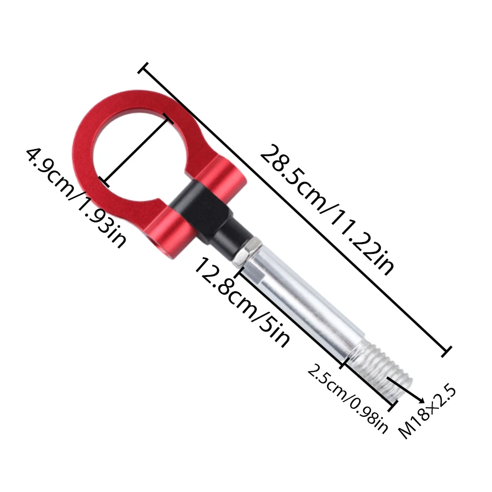 Car Trailer Towing Hook Front Bumper Traction Hook Ring For Chevrolet Camaro 6 Gen 2016 2017 2018 2019 2020 2021 2022 2023 2024