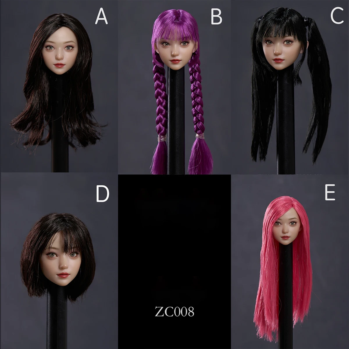 HiPlay Z6TOYS 1/6 Beauty Head Sculpture - Huanhuan Movable Eye For Action Figure Accessory
