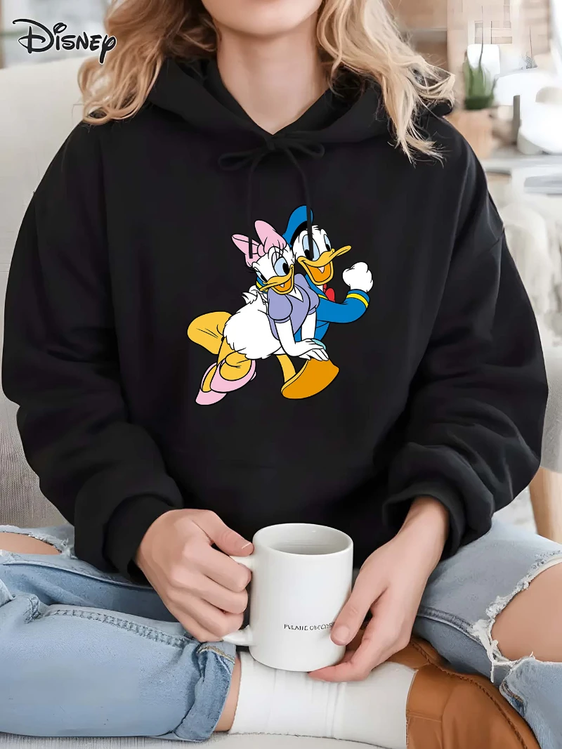 

Potdemiel Disney Official Hooded Sweatshirt Soft Casual Pullover All-Season Comfort Machine Washable Cozy Fall Winter