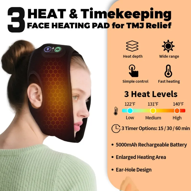 

UNCL Wireless Face Mask Electric Heating With Temperature Control, Facial Heat Therapy, And Heat Compress Functionality