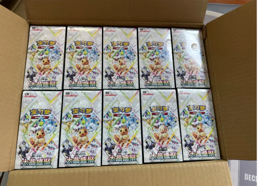 pokemon-2026-hot-product-ptcg-chinese-vol18-eevee-series-an-interesting-collectible-card-game-set-as-a-gift-in-stock