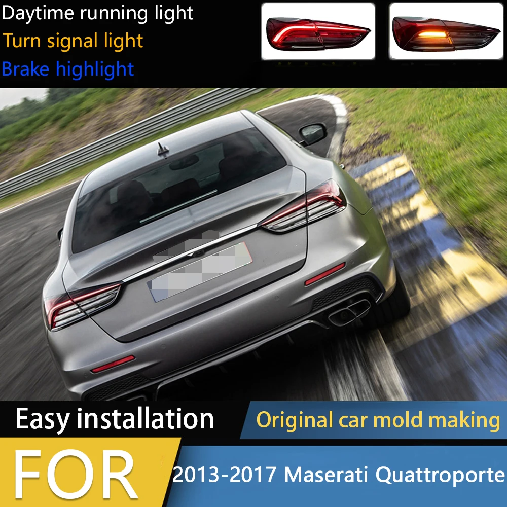 

Автомобильные фары для Maserati Quattroporte, светодиодный задний фонарь 2013-2017, обновление заднего фонаря 2022, дизайн DRL, автомобильные аксессуары