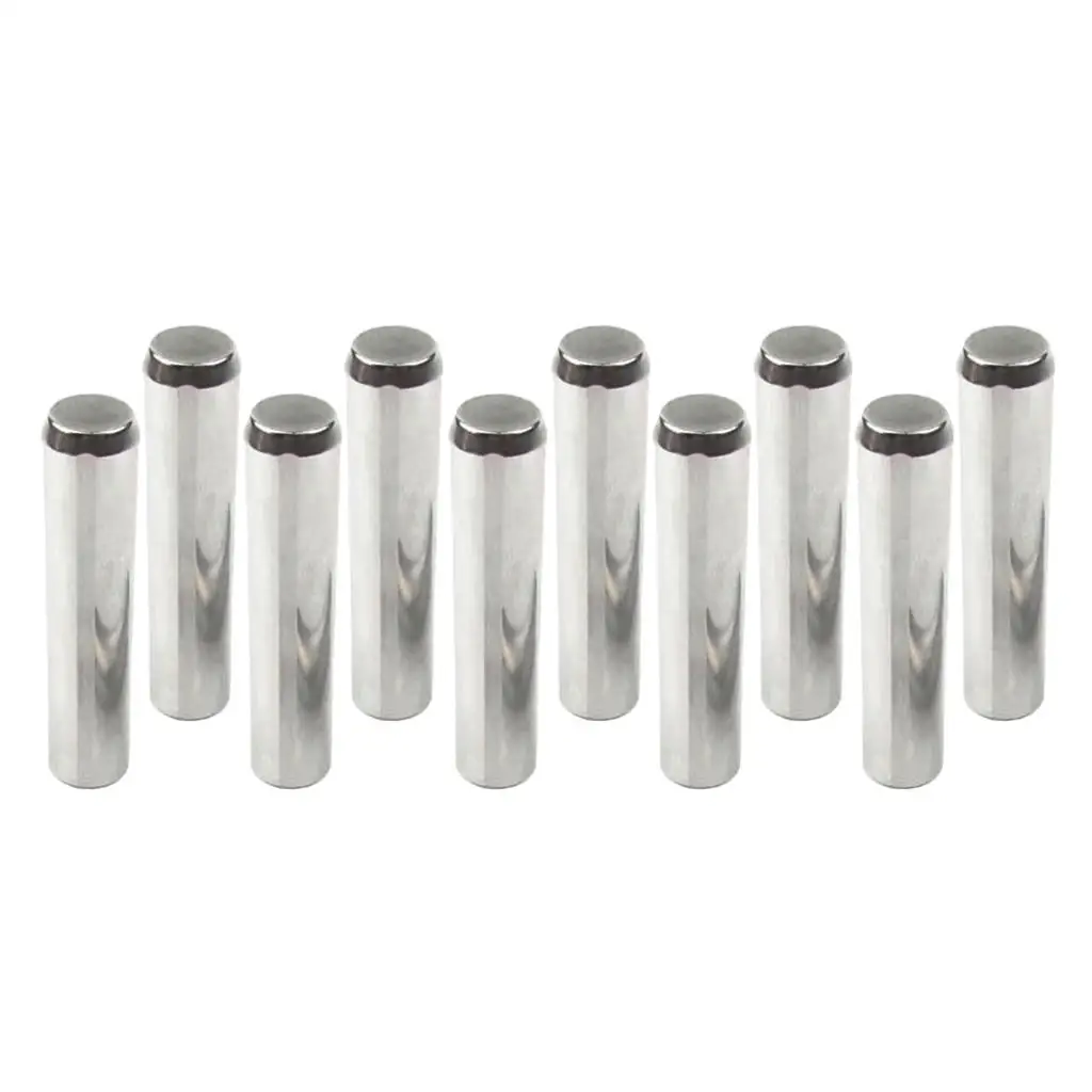 10pcs Dowel Pin Rod Carbon Steel Shelf Support Pin Fasten Elements