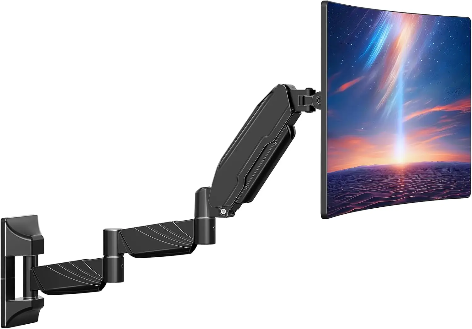 

Extra Long Adjustable Monitor Wall Mount for 32-Inch Screens, Full Motion Vesa Bracket Holds Up to 17.6lbs