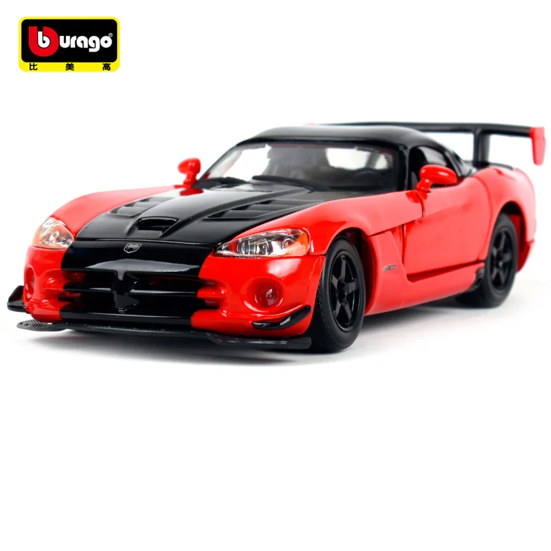 Bburago 1:24 Dodge Viper SRT 10 ACR Alloy Racing Car Model Diecast Metal Sports Car Vehicles Model Collection Childrens Toy Gift