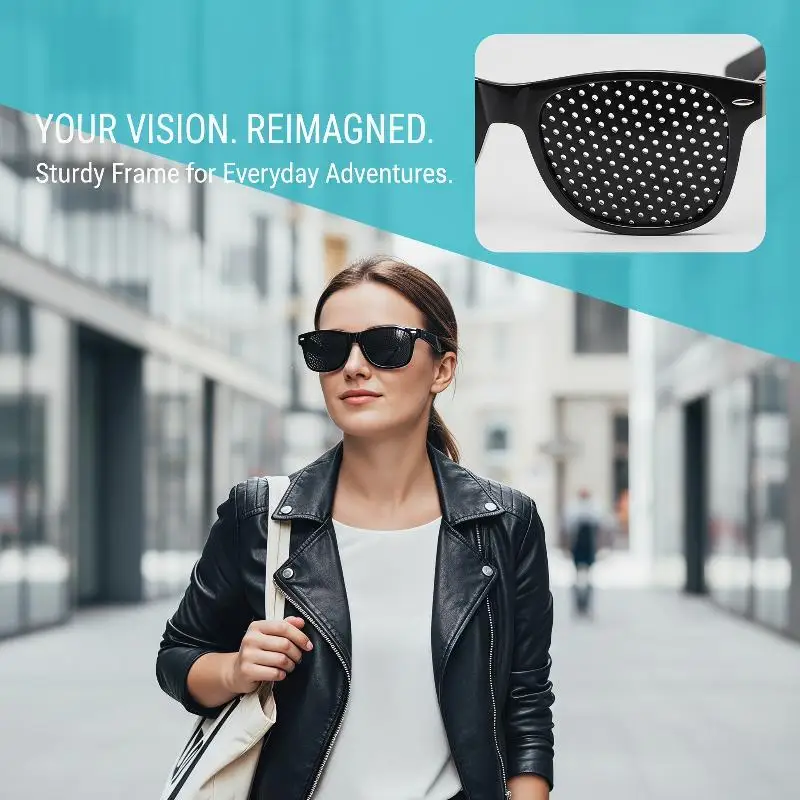 Anti Astigmatism Pinhole Glasses Relieve Eye Fatigue Improve Vision Correction Unisex Eyewear for Adult Daily Use