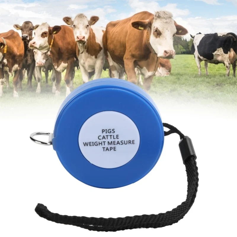 2.5m Body Weight Tape Measure Retractable Measuring Tape Farm Equipment For Pig Cattle