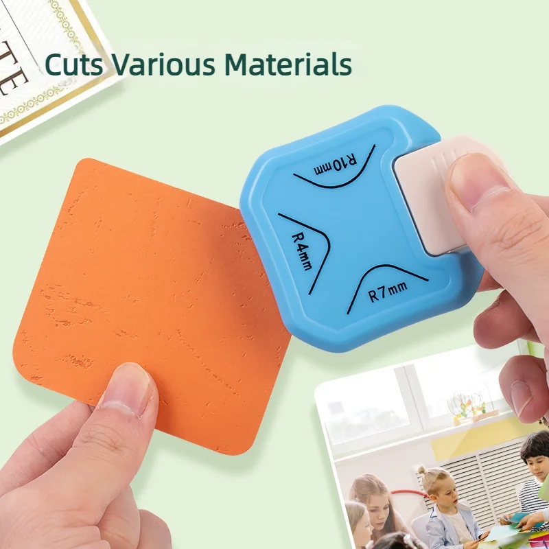 3-in-1 Round Corner Punch Round and Square Corner Trimmer—Ideal for Card Making, Scrapbooking, Wrapping Paper, and stickers